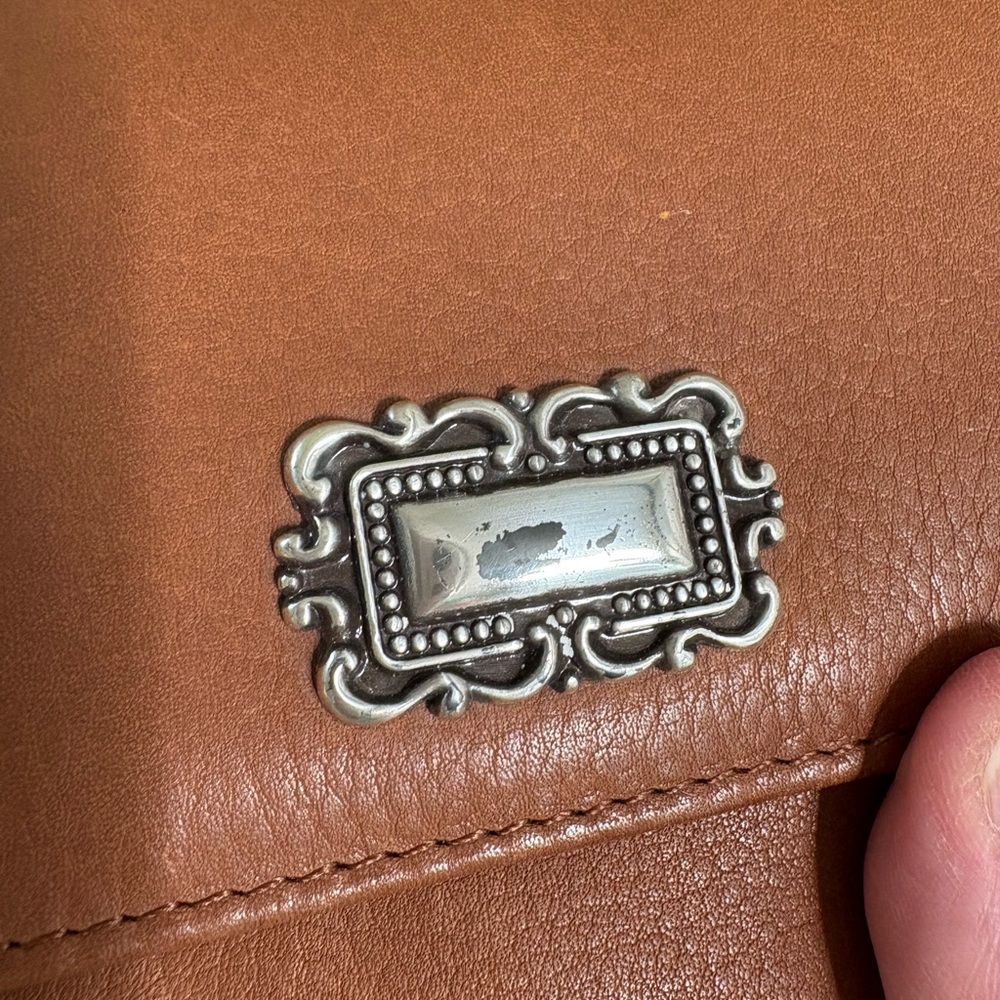 Fossil Brown Leather Crossbody/Belt Bag. Size 4.5”x 7.5” - Picture 2 of 15